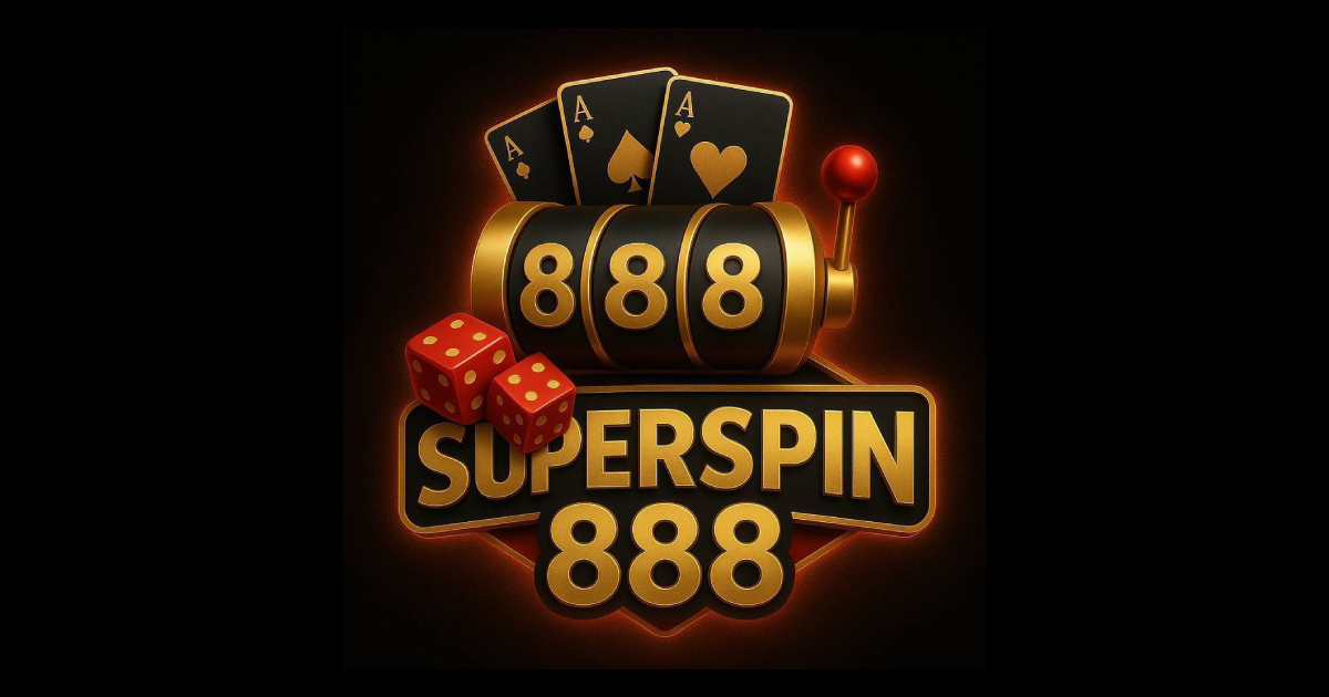 Main homepage banner showing Super Spin 888 GCash Entertainment Hub for Filipino players